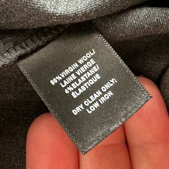 Lafayette 148 - "Menswear" Grey Wool Blend Pants - Picture 7 of 8